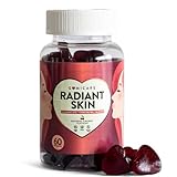 GOMICARE - Q10 Gummibärchen - Coenzym Q10 - Hyaluron - Zuckerfrei Gummibärchen Vegan - Für strahlende Haut, Feuchtigkeit & Elastizität - 60 Stück - Glutenfrei