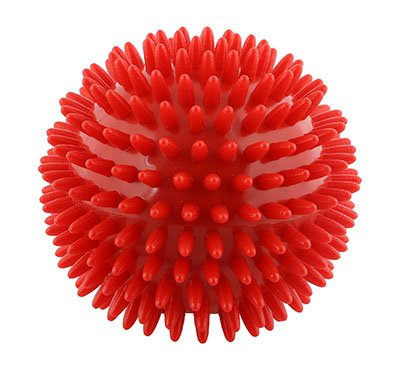 Massageball, CanDo® Igelball, Noppenball, Durchmesser 8 cm, gelb, 1 Stück