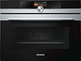 Siemens CM676G0S1 iQ700 Mikrowelle / 1000 W / 45 L Garraum / activeClean Selbstreinigungs-Automatik / Edelstahl