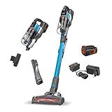 BLACK+DECKER 36Volt 4in1 Stielsager BDPSE3615 (1,5 Ah, beutelloser Boden-& Handstaubsauger mit Elektrobürste, kabellos, inkl. Fugendüste, Polsterbürste, Akku, Ladegerät & Wandhalterung)