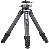 Leofoto - Ranger - Carbon-Stativ inkl. Kugelkopf - Twist-Lock-System - Beine in 3 Winkeln verstellbar - ideal für Makrofotografie - LS-324C+LH-40PCL