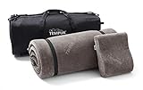 TEMPUR Reiseset 3-teilig mit praktischem Trolley, Reise-Nackenkissen sowie Reisematratze für Unterwegs, 7 kg
