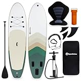 HyperMotion Wave Boost 320 SUP Board & Kajak Set, 320cm - inkl. Paddel, Sitz, Pumpe & Tasche - Belastbarkeit 130kg - Für See & Meer