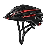 Cratoni Pacer+ Fahrradhelm Schwarz Rot Matt (Größe L-XL)