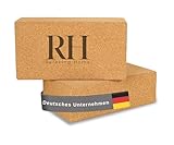 Yogablock Kork, Yoga Zubehör, Pilates Zubehör, Handstand Blöcke, geeignet für Anfänger aus 100% Natur Kork. Grösse XL. 22,5x15x7