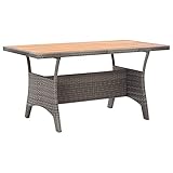 Sufrk Gartentisch Grau 120x70x66 cm Akazie Massivholz Large Patio Table Co Campingtische