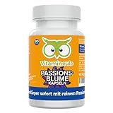 Passionsblume Kapseln - hochdosiert - 400 mg Extrakt (10:1) - Qualität aus Deutschland - ohne Zusätze - vegan - laborgeprüft - für Schlaf, Nerven & Beruhigung - zehnfach konzentriert - Vitamineule®