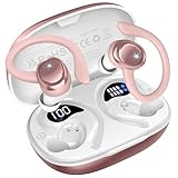 Bluetooth Kopfhörer Sport, 2025 In Ear Kopfhörer Kabellos Bluetooth 5.4 mit Hi-Fi Stereo, 50Std Noise Cancelling Earbuds/4 ENC Mic, Sportkopfhörer Over-Ear mit Ohrhaken, IP7 Wasserdicht Ohrhörer/USB-C