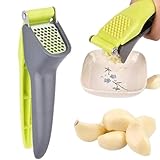 Knoblauchpresse, 7, 1 Zoll mühelos manuellem Knoblauch -Brecher mit Griff, einfachem Quetschen und sauberem Flecken, tragbare Größen für Küche, Camping, Picknick