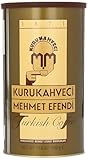 Kurukahveci Mehmet Efendi Türkischer Mokka – Traditioneller Kaffeegenuss aus Istanbul – Intensiv Aromatisch & Fein Gemahlen – Perfekt für die Cezve Zubereitung (1 x 500g, Mokka)