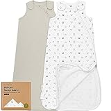 KeaBabies 2er-Pack Bio-Schlafsäcke 100% Baumwolle – Babyschlafsack, tragbare Babydecke, Schlafsack für Babys, Pucksack für Kleinkinder, Neugeborene, Säuglingsschlafsack, Mädchen, Junge (Nordic, M)