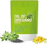 Generisch Oregano-Öl-Kapseln, schwarzkümmelöl kapseln bio, [2025Neu] Ausgewogenes Oregano-Öl mit Schwarzkümmelöl, Non-GMO (1)