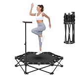 Klappbares Fitness-Trampolin Übung Rebounder 110cm Sechseckiges Trainingstrampolin Octogonales