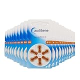 audibene Hörgerätebatterien Typ 312 braun, Batterien für Hörgeräte 120 Stück Vorratspack, Made in Germany, inkl. GRATIS Reinigungstuch, Wireless Approved, quecksilberfrei