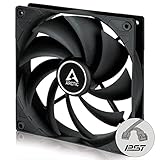ARCTIC F14 PWM PST CO - PC Lüfter, 140 mm PWM PST Gehäuselüfter für Dauerbetrieb, Case Fan mit PST-Anschluss, Doppelkugellager, reguliert RPM synchron, 200-1350 RPM - Schwarz