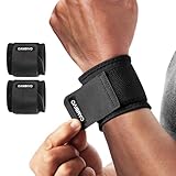 CAMBIVO Handgelenk Bandagen Krafttraining, 2 Stück Verstellbare Handgelenkstütze Wrist Wrap für Fitness, Gym, Sportschutz