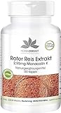 Roter Reis Kapseln - Roter Reis Extrakt 600mg - 2,95mg Monacolin - 180 Kapseln | HERBADIREKT by Warnke Vitalstoffe
