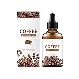 Kaffeeöl Reines Kaffeeöl Kaffeeöl Gegen Falten Feuchtigkeitsspendendes Kaffeeöl Für Die Aromatherapie Geeignet Für Seife Haut- Und Haarpflegeprodukte 30ml JtH172 (Coffee, 3x3x10.5cm)