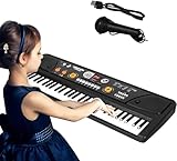 Shayson 61 Tasten Keyboard für Kinder ab 6 7 8 9 10 11 12 Jahren, Elektronische Klavier mit Mikrofon, Einführendes Musiktraining Für Anfänger, Musikalische Ausbildung, Kinder Geschenk Jungen Mädchen