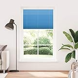 Plissee Blau 120x200 cm Stoffbreite 119,4 cm Polyester verdunkelung Sichtschutz Fenster Sonnenschutz für Schlafzimmer Wohnzimmer
