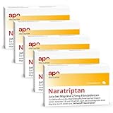 apodiscounter Naratriptan 2,5 mg bei Migräne (5 x 2 Stk.) - Schnell wirksam zur Linderung von Kopfschmerz & Unwohlsein & Lichtempfindlichkeit