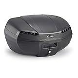 GIVI E46NB Monolock Topcase mit Befestigungsplatte inklusive Riviera Motorrad Black Edition