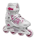 Roces Mädchen Jokey 3.0 Girl Inline-Skates, White-pink, 26/29