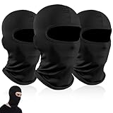 3 Stück Sturmhaube Set, Gesichtsmaske, Skimaske, Gesichtshaube für Outdoorsports Radfahren Snowboarden Motorrad Fahren Winddicht Einheitsgröße Herren Damen