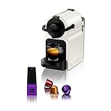 Nespresso Krups Inissia XN1001 Kapselmaschine | kurze Aufheizzeit | kompaktes Format | Kaffeemenge einstellbar | Direktwahltaste | automatischer Kapselauswurf | 0.7 L | 34.2 x 19.1 x 32.7 cm | Weiß