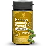 Bromelain Drainierend 5000 GDU – NEUE FORMEL 100% Natürlich Drainierend mit entzündungshemmender Wirkung | Bromelain Nahrungsergänzung mit Bio Moringa und Ananas | 60 Vegane Kapseln | RedMoringa
