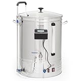 Klarstein Bierbrauset zum Selber Brauen, Edelstahl-Bierbrauset, 65L Bierbrauanlage, Maischekessel Beer Brewing Kit für Anfänger, App-Steuerung, Auto-Modus, Zirkulation Pumpe, 3300W Bier Braukessel