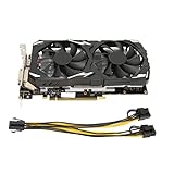 Gaming Grafikkarte, RX 580 Grafikkarte 8GB GDDR5 256bit Unterstützung 8K 16 PCI Express 3.0 2 Lüfter Gaming Grafikkarte