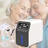 ‌Creliver 1-9L Sauerstoffkonzentrator – Tragbarer Sauerstoffgenerator für Zuhause, Reisen – Mit Humidifikation und Atomisierungsfunktion, sicher für Gesundheit und Atemtherapie