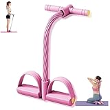 Bauchtrainer Für Zuhause,Trainingsgeräte Für Zuhause,Bauch Trainingsgerät, Bauch Und Rückentrainer, Sit-Up Trainingsgeräte,Expander Ganzkörpertrainer Für 10 Tubes Elastische Zugseil (ROSA)