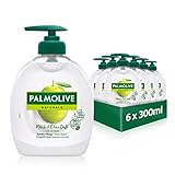 Palmolive Seife Naturals Olive & Milch 6x300ml - flüssige Handseife zur sanften Reinigung der Hände