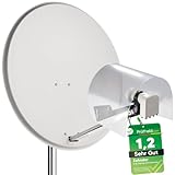 [ Test SEHR GUT, Note 1.2 *] ZEHNDER LNB Wetterschutz Kappe für 2 LNBs, LMB Wetterschutzkappe Wetterschutzhaube, Schutz vor Hagel Schnee Regen, LMB Schutzhaube für Satellitenschüssel, Abdeckung