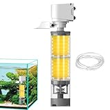 Filter für Fischaquarium – Zirkulationssystem und Reinigung des Wassers | mehrstufiger Belüfterfilter leise und leistungsstark für Schildkröten-, Betta- und Garnelenbecken