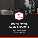 SOUND FORGE Audio Studio 16 - Das Multitalent fur Recording, Audio Editing, Restauration & Mastering | Audio Studio | PC Aktivierungscode per Email