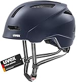 uvex urban planet - nachhaltiger Fahrradhelm für Damen und Herren - individuelle Größenanpassung - aus Recyclingmaterial - deep space matt - 54-58 cm