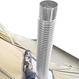 Pelletofenrohr - Flexibler Rohr für Edelstahlkamin Tubeoo Venture der einstellbaren Inspiration | Frische Lufteinlass für Pelletofen und Holzstein