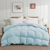 Joysoul California King Size Daunendecke – Ganzjahresdecke aus ultraweichen Gänsedaunen und Federfasern, Luxushotel-Bettdecke mit Ecklaschen (274,3 x 238,8 cm)