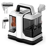 Tragbarer Teppich- und Polsterreiniger, leichter Handreiniger mit zwei abnehmbaren Tanks und 2 Reinigungsköpfen, ideal für Teppiche, Teppiche, Treppen und Auto-Innenräume