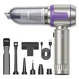 Handstaubsauger, 16KPA Akku Handstaubsauger Stark, 3 in 1 100000 U/min Mini Handstaubsauger Kabellos mit Bürstenloser Motor, Wiederaufladbarer Handsauger Für Auto, Küche, Haus & Tierhaar Reinigung