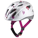 ALPINA XIMO - Leichter, Sicherer & Bruchfester Fahrradhelm Mit Optionalen LED-Licht Für Kinder, white hearts gloss, 47-51 cm