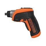 Black+Decker Akku-/ Winkelschrauber (3,6V, 1,5Ah Li-Ion, Winkelaufsatz, 8 Positionen, autom. Spindelarretierung, Rechts-/Linkslauf, LED-Arbeitsleuchte, magnetische Bit-Aufbewahrung) CS3652LC