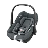 Maxi-Cosi Pebble i-Size, Babyschale, 0–15 Monate, 0–13 kg, 40–83 cm, leichter i-Size Kindersitz, Click&Go-Installation, G-CELL Seitenaufprallschutz, Sitzverkleinerer, Tonal Graphite