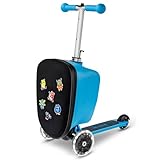 Micro™ Luggage junior Patch & Play | Kindertrolley mit Scooter | Höhenverstellbar & klappbar | Reisekoffer | Kinder Handgepäck IATA konform | Koffer, Trolley & Roller in einem ab 3 Jahre