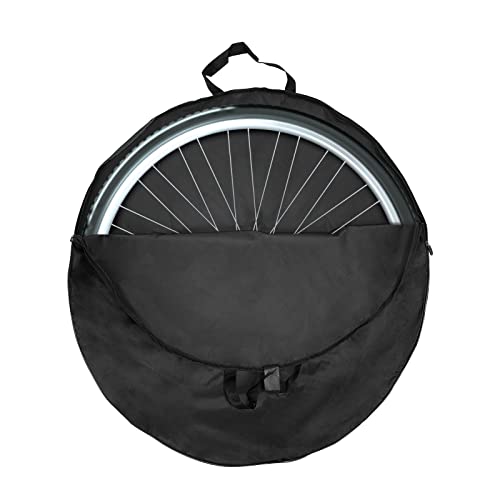 LQKYWNA Laufradtasche 29 Zoll, 420D Nylon Wasserdicht Fahrrad Rad Tragetasche, Laufrad Zubehör für Mountainbikes Rennräder, Einfachen Fahrradtransport