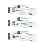 cp-pharma Vitamycin Augensalbe | 3er Pack | 3 x 5g | Augensalbe für Tiere | Kann unterstützend zur Augenpflege beitragen | Kann dabei helfen den Tränenfilm zu verbessern