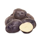 Schwarze Ungarin Kartoffeln aus Deutschland | Gourmet Speisekartoffeln 'Vitelotte noire' mehligkochend (800 g)